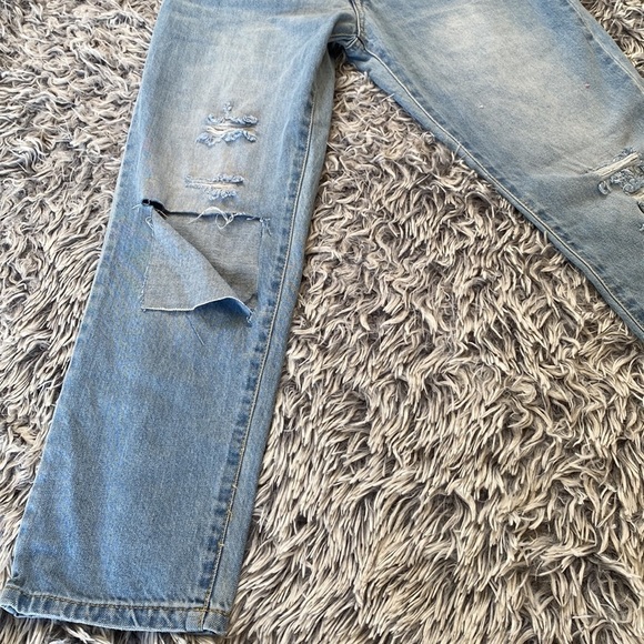 Forever 21 Distressed High Waist Light Blue Jeans Size 26 - Picture 2 of 10